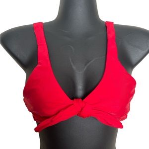 Red swim bikini top